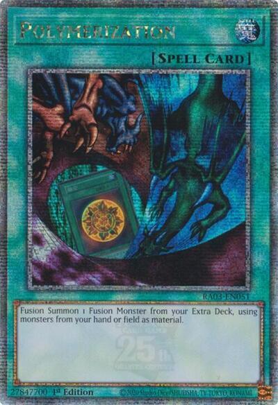 Polymerization (Alternate Art) (Quarter Century Secret Rare) [RA03-EN051] Quarter Century Secret Rare | Pegasus Games WI
