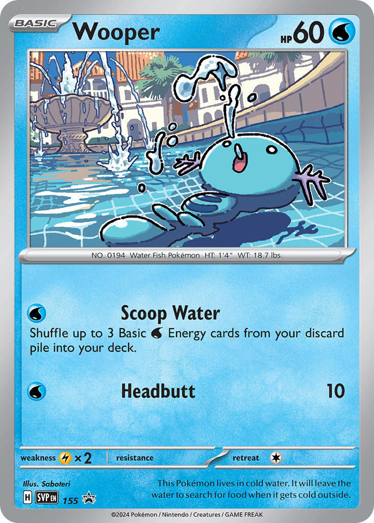 Wooper (155) [Scarlet & Violet: Black Star Promos] | Pegasus Games WI