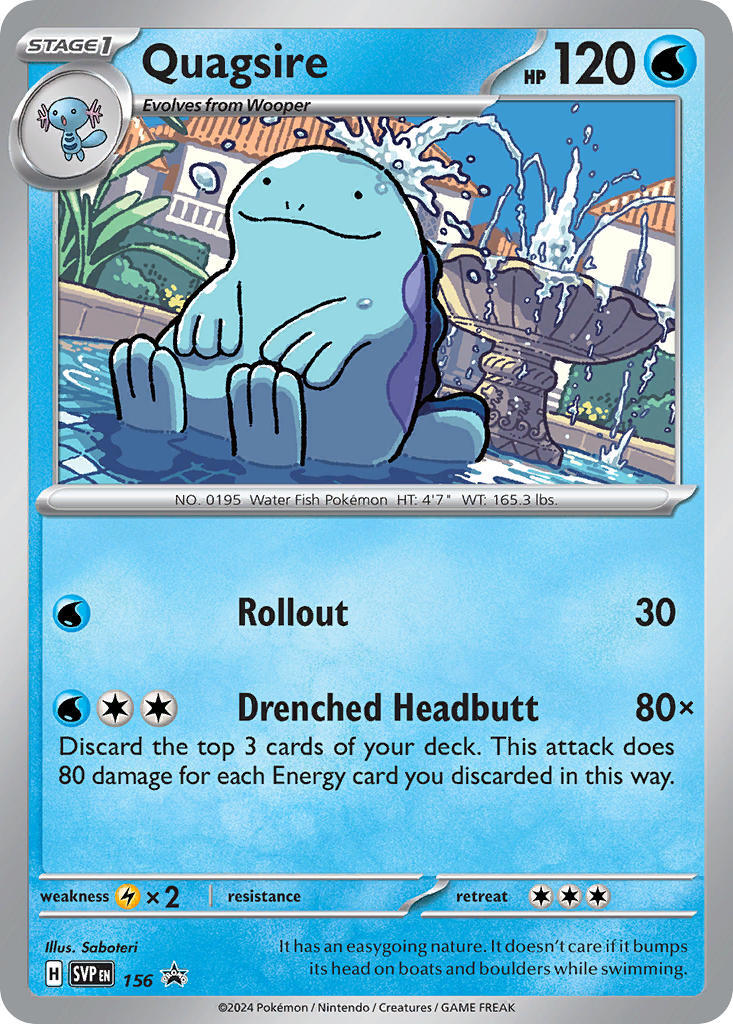 Quagsire (156) [Scarlet & Violet: Black Star Promos] | Pegasus Games WI