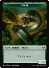 Zombie // Snake Double-Sided Token [Lorwyn Eclipsed Tokens] | Pegasus Games WI