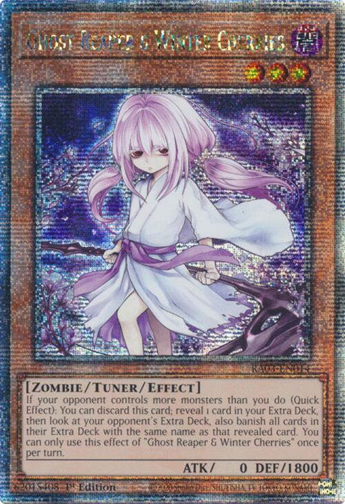 Ghost Reaper & Winter Cherries (Alternate Art) (Quarter Century Secret Rare) [RA03-EN014] Quarter Century Secret Rare | Pegasus Games WI