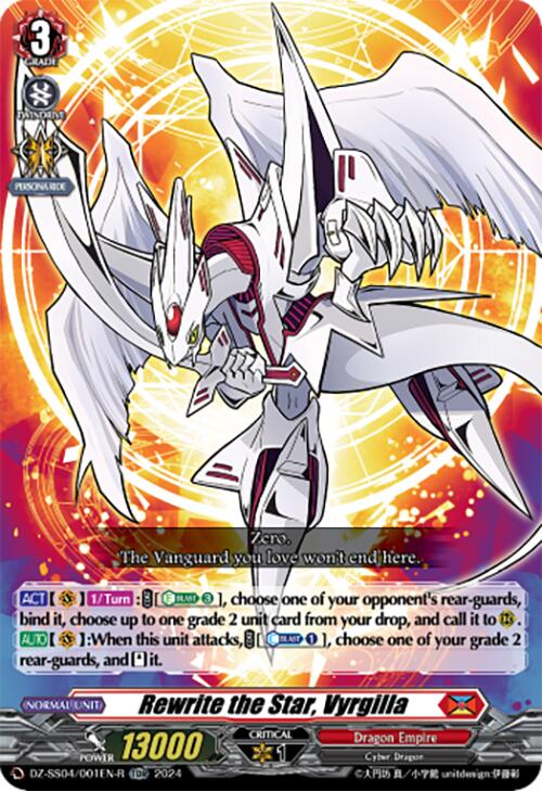 Rewrite the Star, Vyrgilla (Foil) (DZ-SS04/001EN-R) [DZ-SS04: Special Series Stardust Blade] | Pegasus Games WI