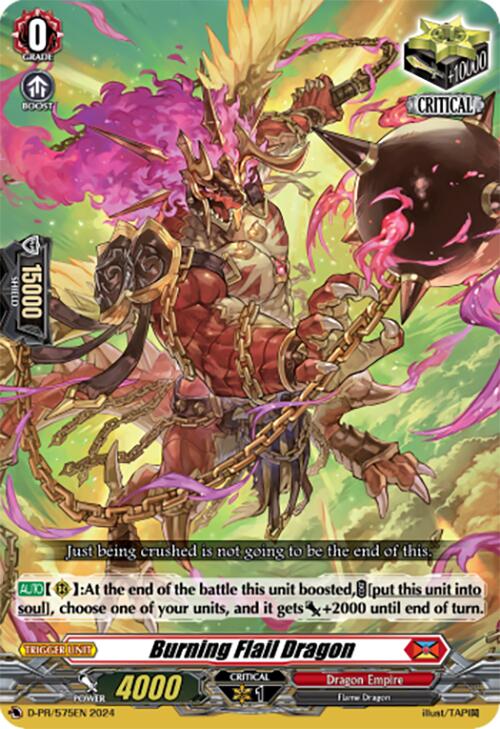 Burning Flail Dragon (D-PR/575EN) [D Promo Cards] | Pegasus Games WI