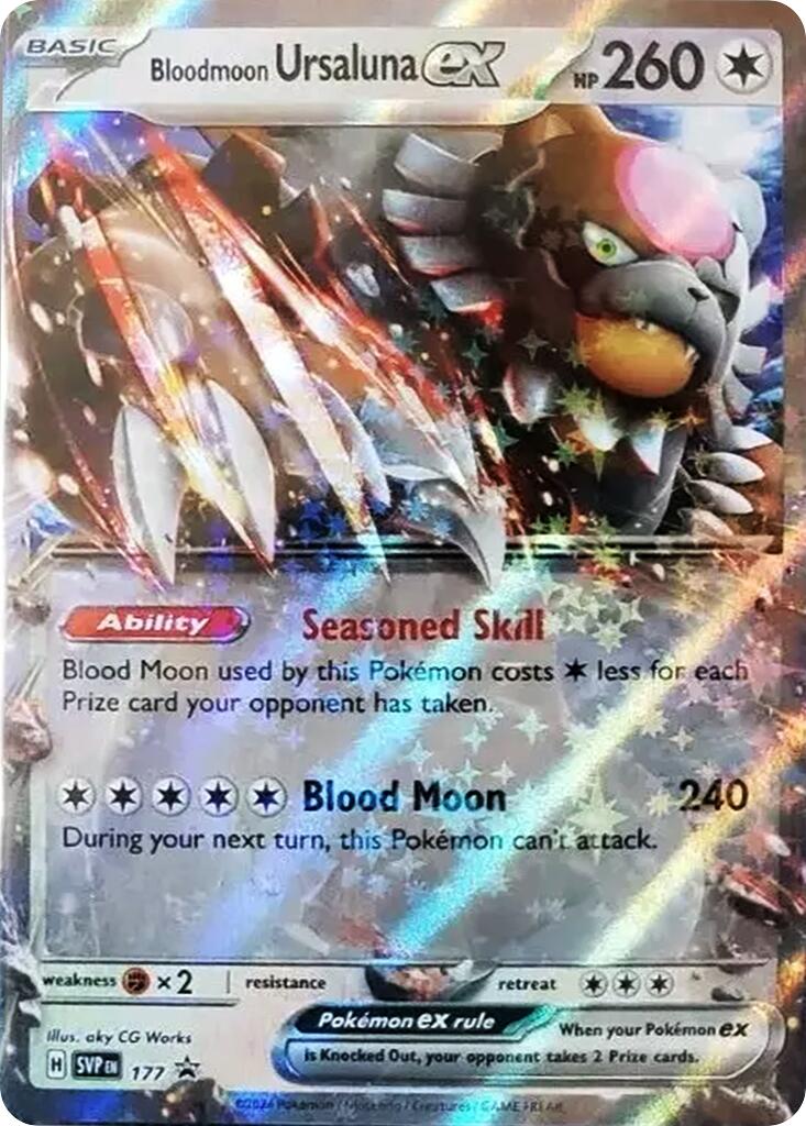 Bloodmoon Ursaluna ex (177) [Scarlet & Violet Promo Cards] | Pegasus Games WI