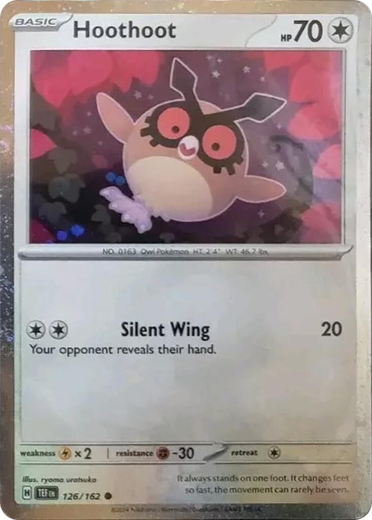 Hoothoot (126/162) (Cosmos Holo) [Scarlet & Violet Promo Cards] | Pegasus Games WI