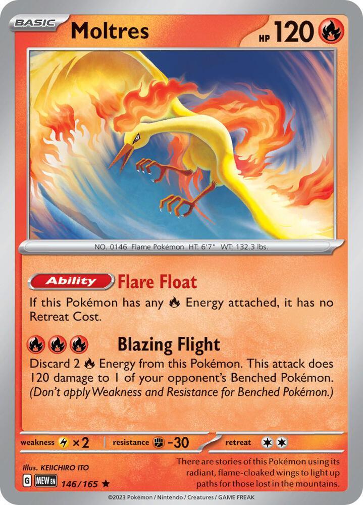 Moltres (146/165 - Deck Exclusives) [Scarlet & Violet 151] | Pegasus Games WI