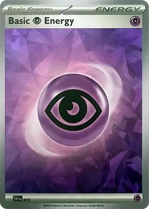 Basic Psychic Energy (013) (Cracked Ice Holo) [Scarlet & Violet: Stellar Crown] | Pegasus Games WI