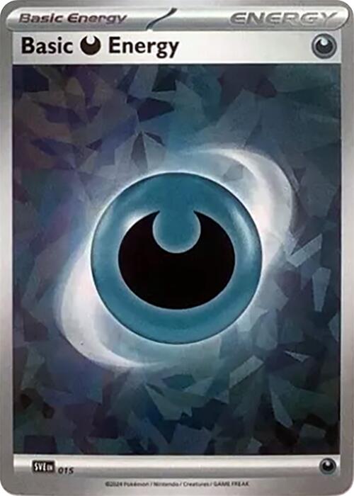 Basic Darkness Energy (015) (Cracked Ice Holo) [Scarlet & Violet: Stellar Crown] | Pegasus Games WI