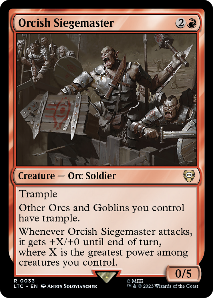 Orcish Siegemaster [The Lord of the Rings: Tales of Middle-Earth Commander] | Pegasus Games WI