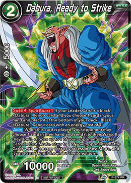 Dabura, Ready to Strike (Unison Warrior Series Boost Tournament Pack Vol. 7) (P-374) [Tournament Promotion Cards] | Pegasus Games WI