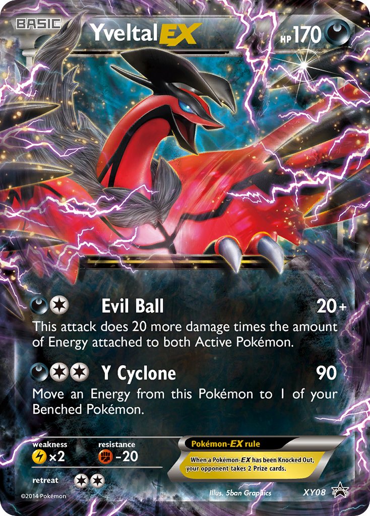 Yveltal EX (XY08) [XY: Black Star Promos] | Pegasus Games WI