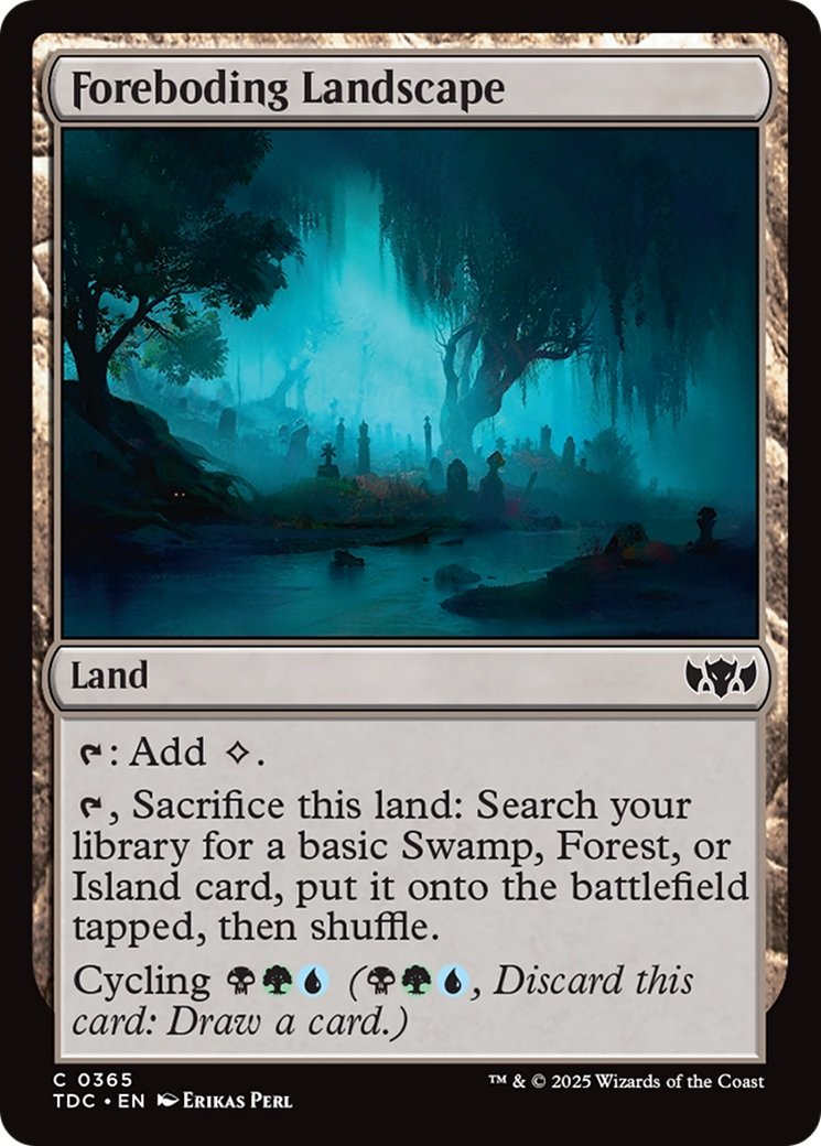 Foreboding Landscape [Tarkir: Dragonstorm Commander] | Pegasus Games WI