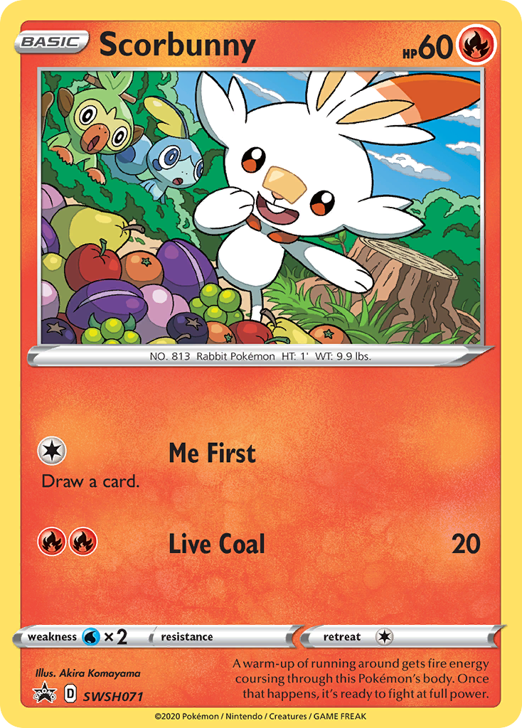 Scorbunny (SWSH071) [Sword & Shield: Black Star Promos] | Pegasus Games WI