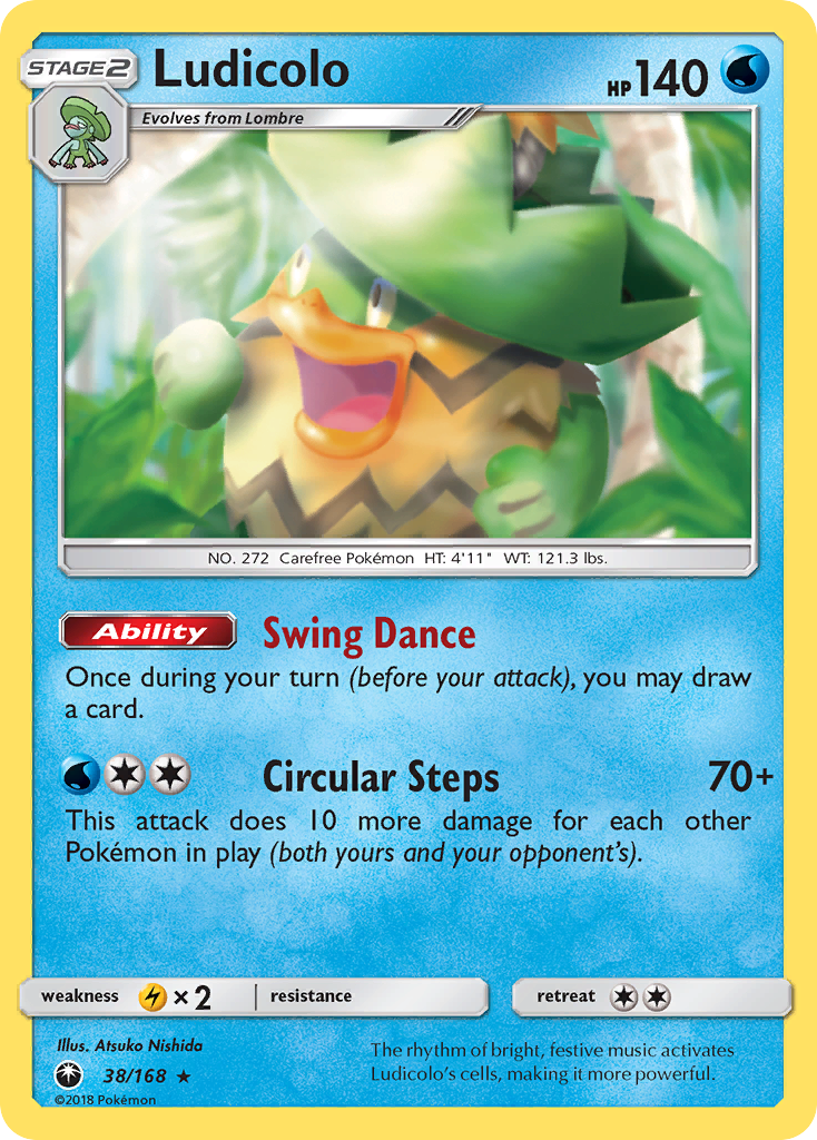Ludicolo (38/168) [Sun & Moon: Celestial Storm] | Pegasus Games WI