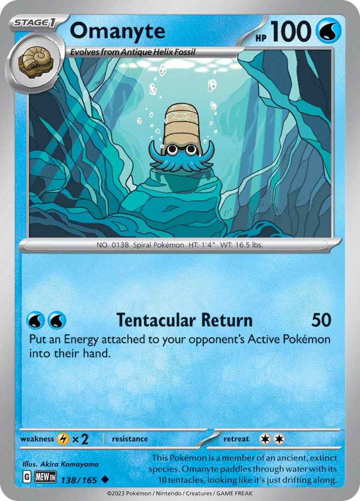 Omanyte (138/165) [Scarlet & Violet 151] | Pegasus Games WI