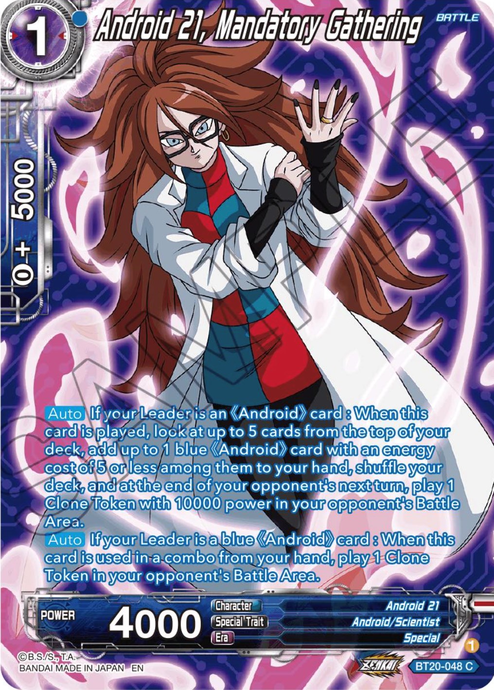 Android 21, Mandatory Gathering (Silver Foil) (BT20-048) [Power Absorbed] | Pegasus Games WI