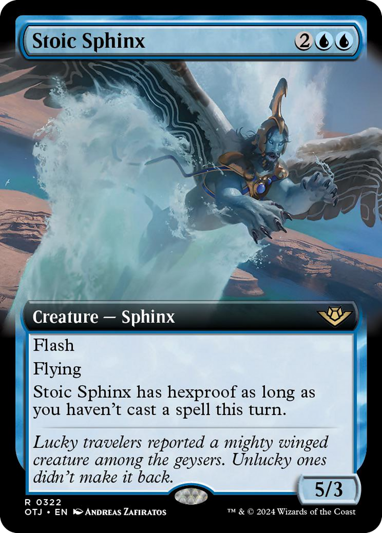 Stoic Sphinx (Extended Art) [Outlaws of Thunder Junction] | Pegasus Games WI