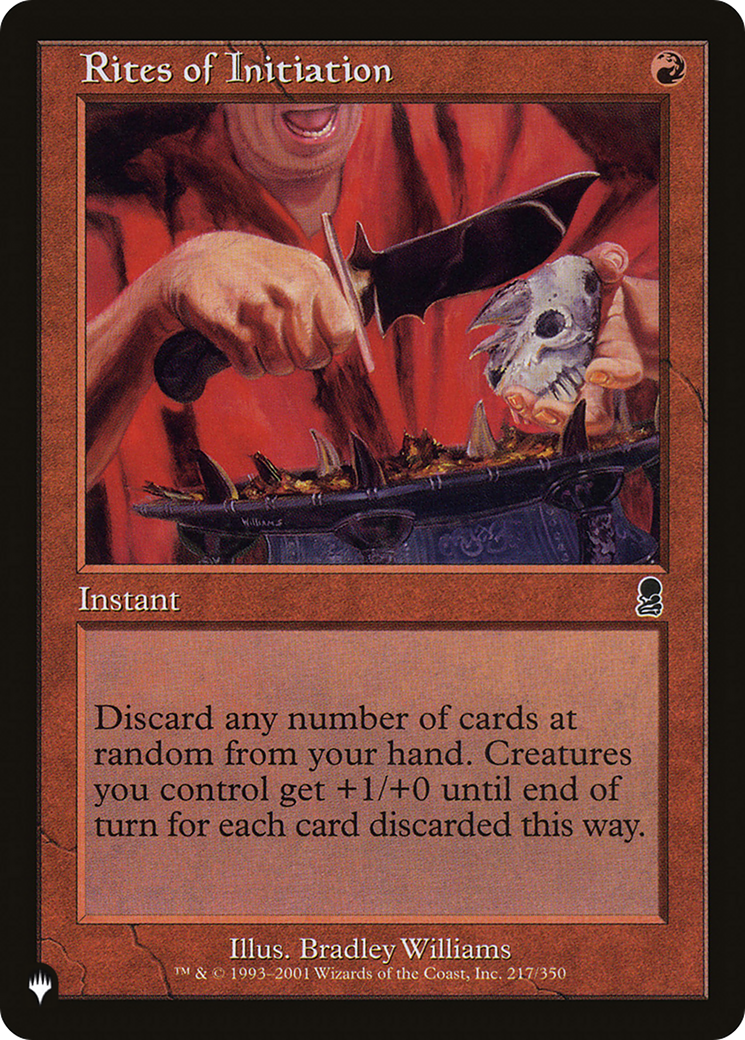 Rites of Initiation [The List] | Pegasus Games WI