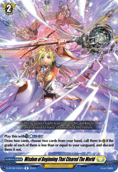 Wisdom of Beginning That Cleared The World (D-BT08/049EN) [Minerva Rising] | Pegasus Games WI