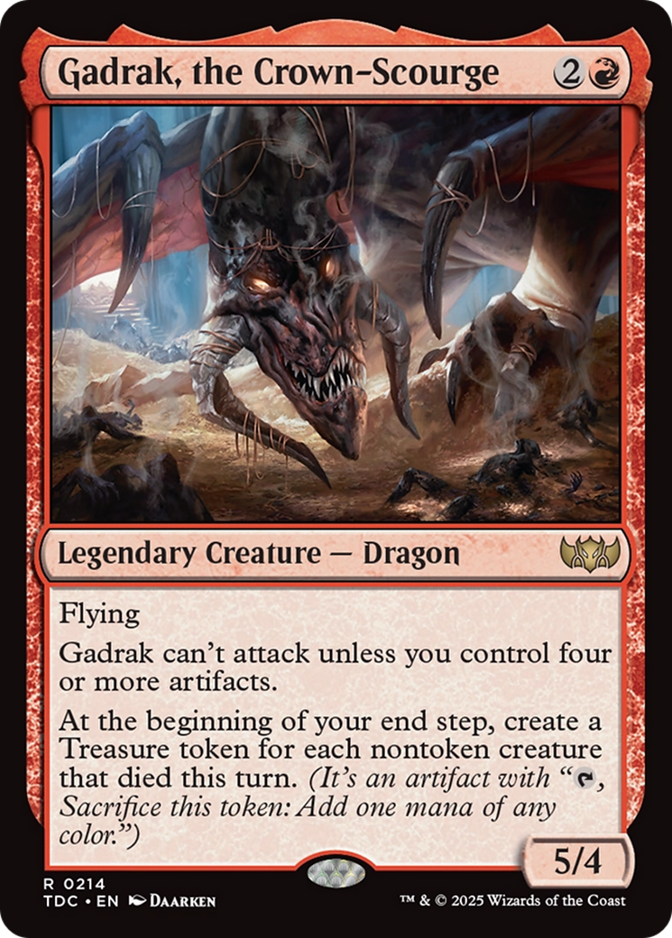 Gadrak, the Crown-Scourge [Tarkir: Dragonstorm Commander] | Pegasus Games WI