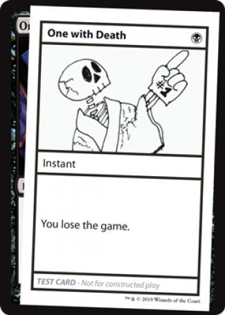 One with Death (2021 Edition) [Mystery Booster Playtest Cards] | Pegasus Games WI