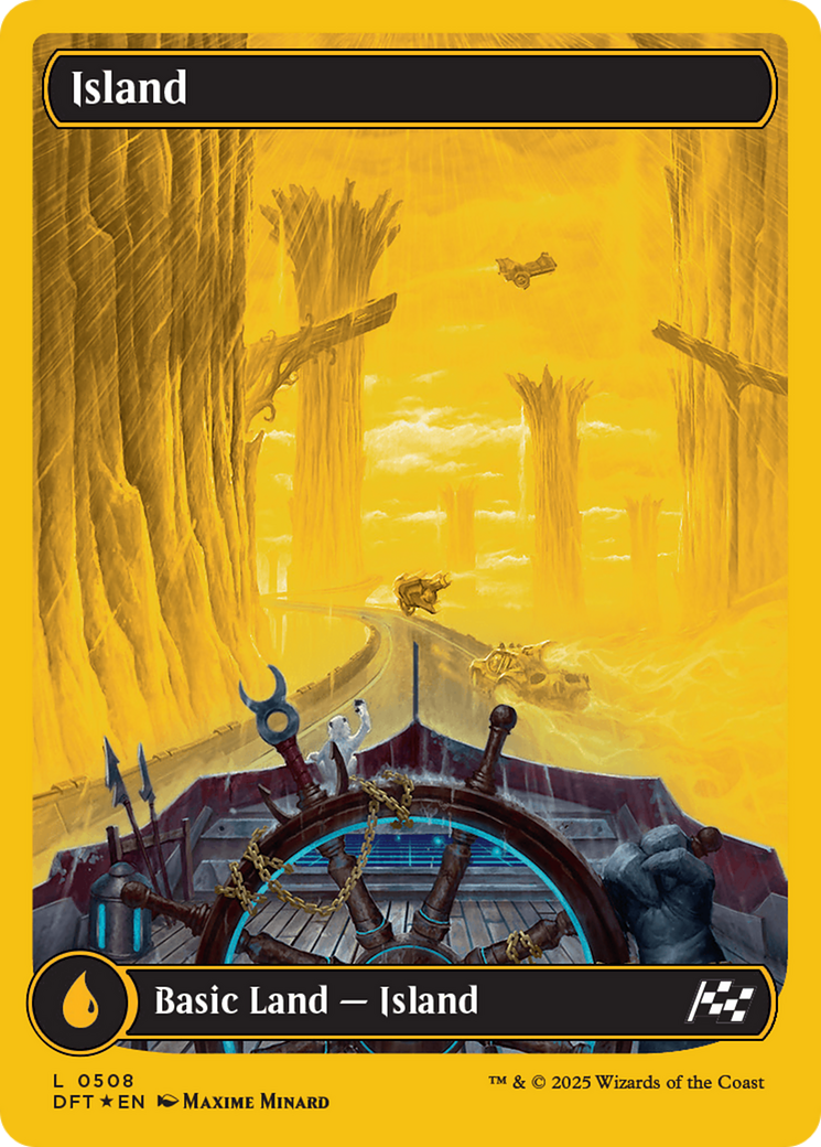 Island (0508) (First-Place Foil) [Aetherdrift] | Pegasus Games WI