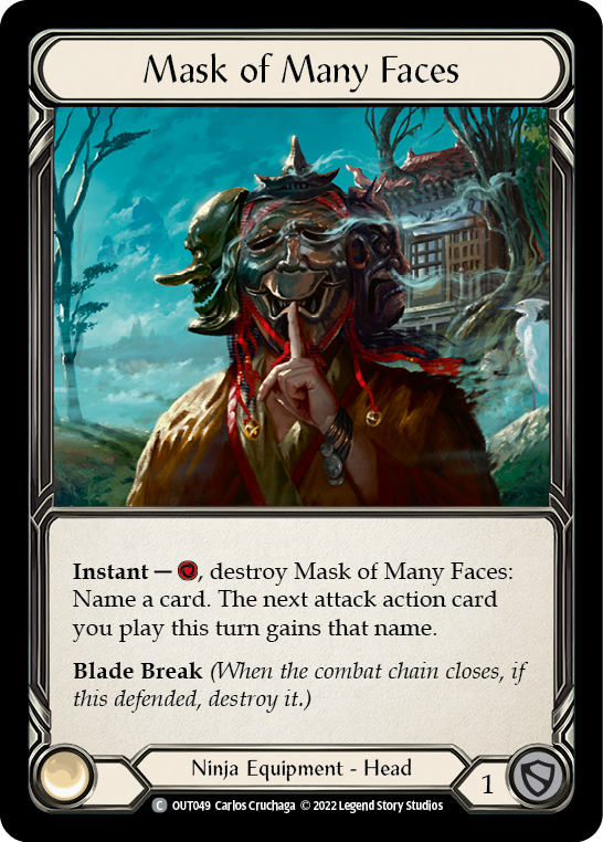 Mask of Many Faces [OUT049] (Outsiders)  Rainbow Foil | Pegasus Games WI
