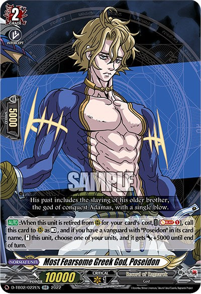 Most Fearsome Greek God, Poseidon (D-TB02/022EN) [Record of Ragnarok] | Pegasus Games WI