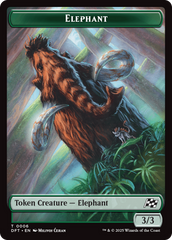 Insect // Elephant Double-Sided Token [Aetherdrift Tokens] | Pegasus Games WI