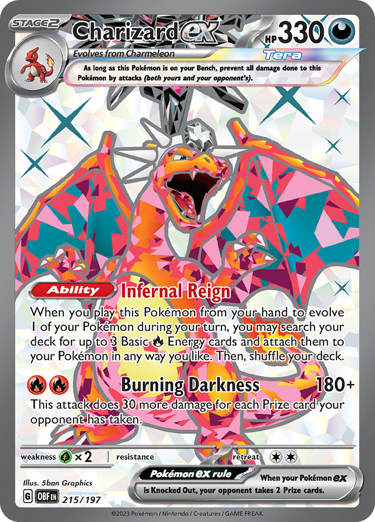 Charizard ex (215/197) [Scarlet & Violet: Obsidian Flames] | Pegasus Games WI