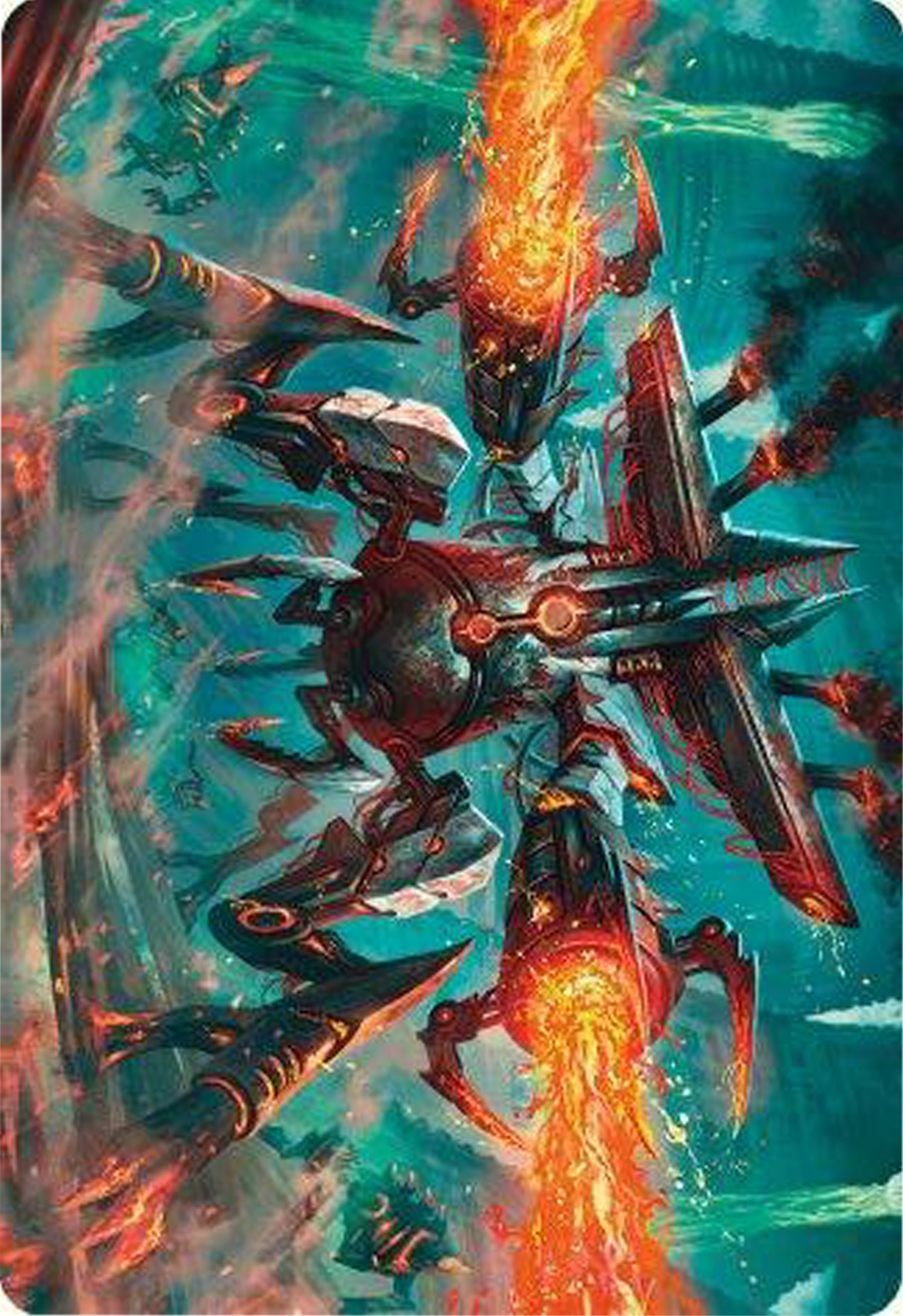 Exterminator Magmarch Art Card [Modern Horizons 3 Art Series] | Pegasus Games WI