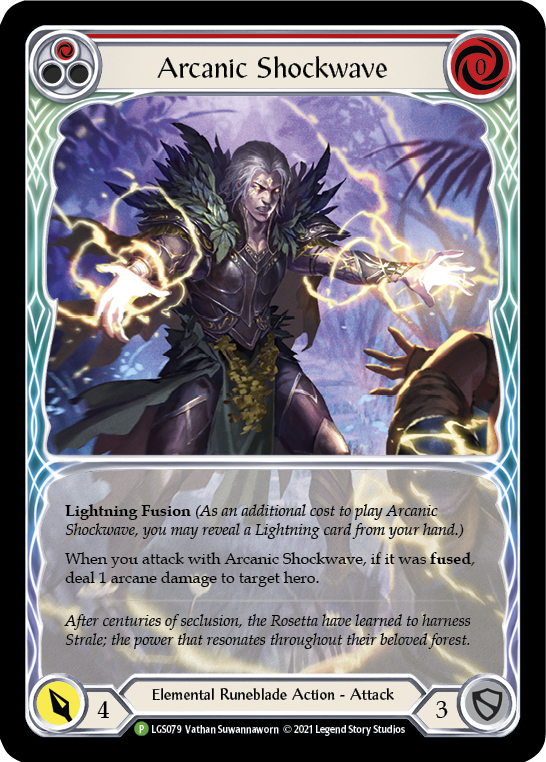 Arcanic Shockwave (Red Extended Art) [LGS079] (Promo)  Rainbow Foil | Pegasus Games WI