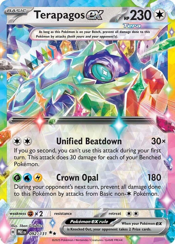 Terapagos ex (092/131) [Scarlet & Violet: Prismatic Evolutions] | Pegasus Games WI