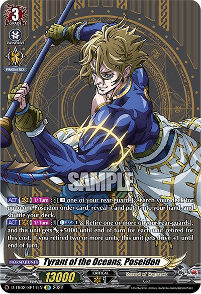 Tyrant of the Oceans, Poseidon (D-TB02/SP11EN) [Record of Ragnarok] | Pegasus Games WI