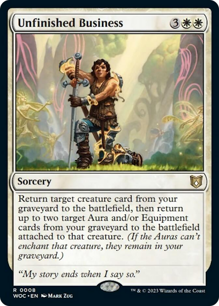 Unfinished Business [Wilds of Eldraine Commander] | Pegasus Games WI