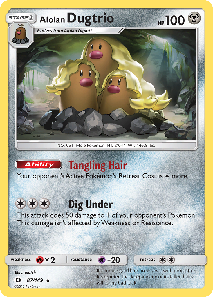 Alolan Dugtrio (87/149) [Sun & Moon: Base Set] | Pegasus Games WI