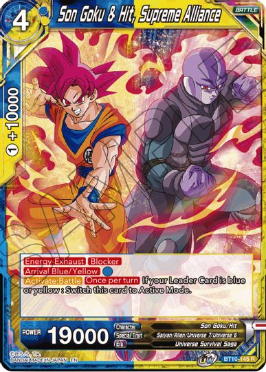 Son Goku & Hit, Supreme Alliance (Event Pack 08) (BT10-145) [Tournament Promotion Cards] | Pegasus Games WI