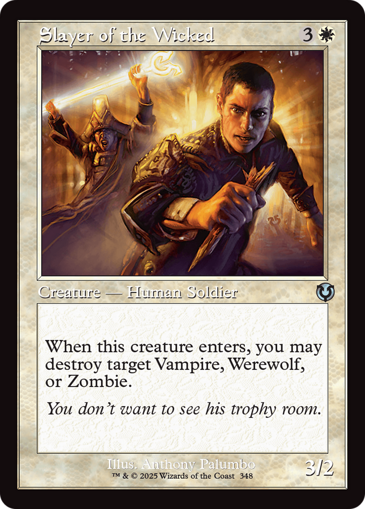 Slayer of the Wicked (Retro Frame) [Innistrad Remastered] | Pegasus Games WI