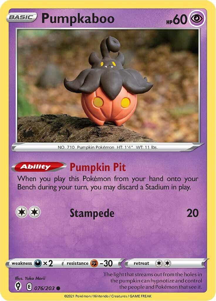 Pumpkaboo (076/203) [Sword & Shield: Evolving Skies] | Pegasus Games WI