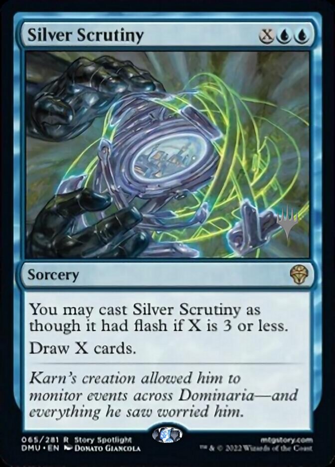 Silver Scrutiny (Promo Pack) [Dominaria United Promos] | Pegasus Games WI