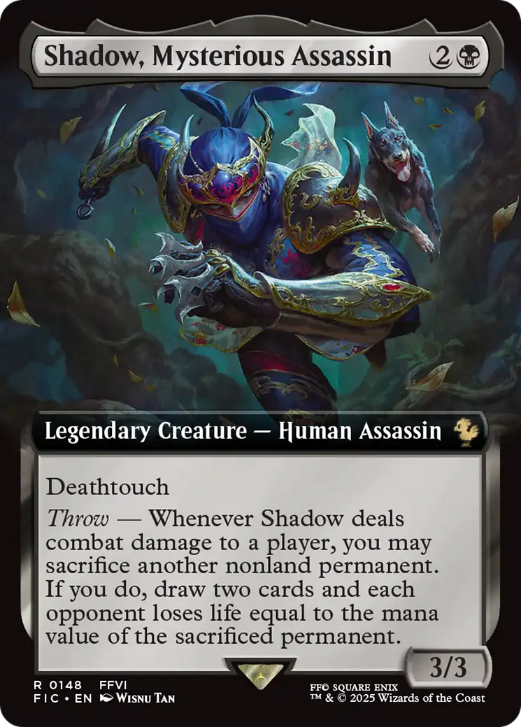 Shadow, Mysterious Assassin (Extended Art) [FINAL FANTASY Commander] | Pegasus Games WI