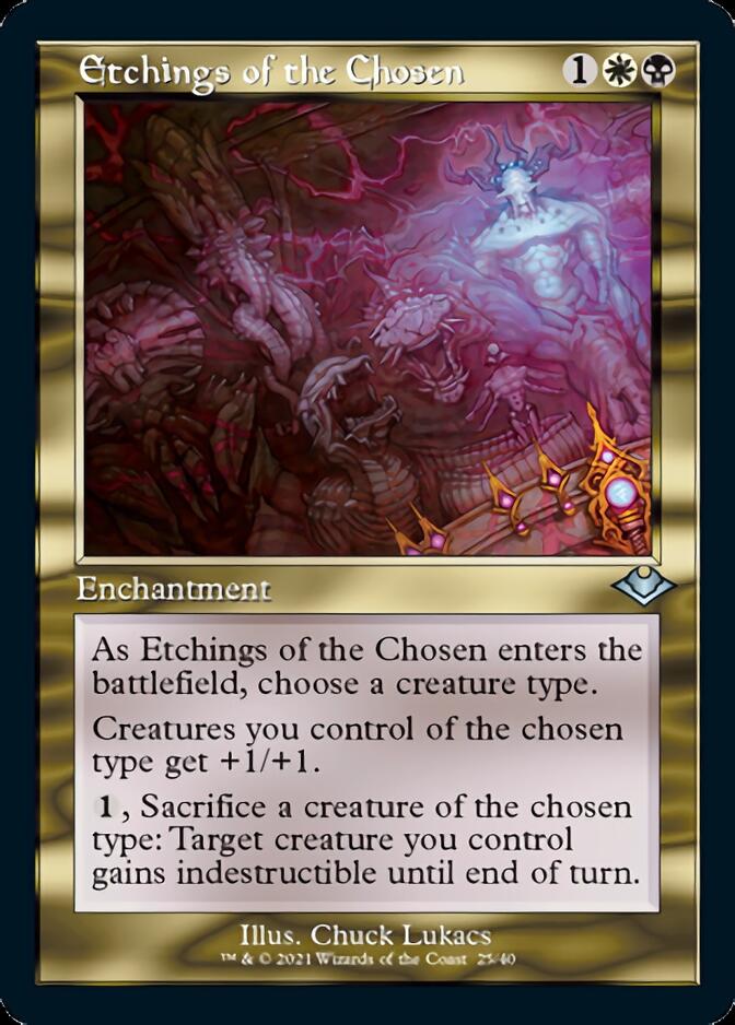 Etchings of the Chosen (Retro Foil Etched) [Modern Horizons] | Pegasus Games WI