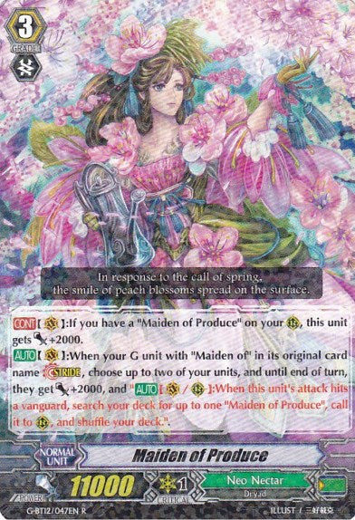 Maiden of Produce (G-BT12/047EN) [Dragon King's Awakening] | Pegasus Games WI