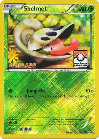 Shelmet (8/111) (League Promo 4th Place) [XY: Furious Fists] | Pegasus Games WI