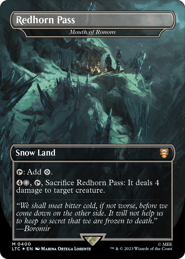 Redhorn Pass - Mouth of Ronom (Surge Foil Realms and Relics) [The Lord of the Rings: Tales of Middle-Earth Commander] | Pegasus Games WI