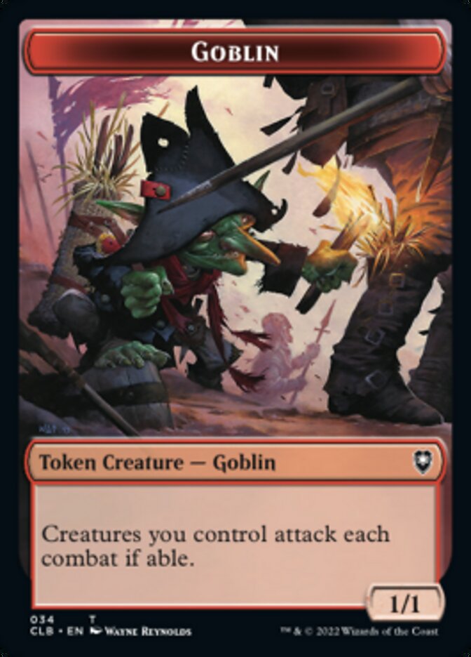 Pirate // Goblin Double-Sided Token [Commander Legends: Battle for Baldur's Gate Tokens] | Pegasus Games WI