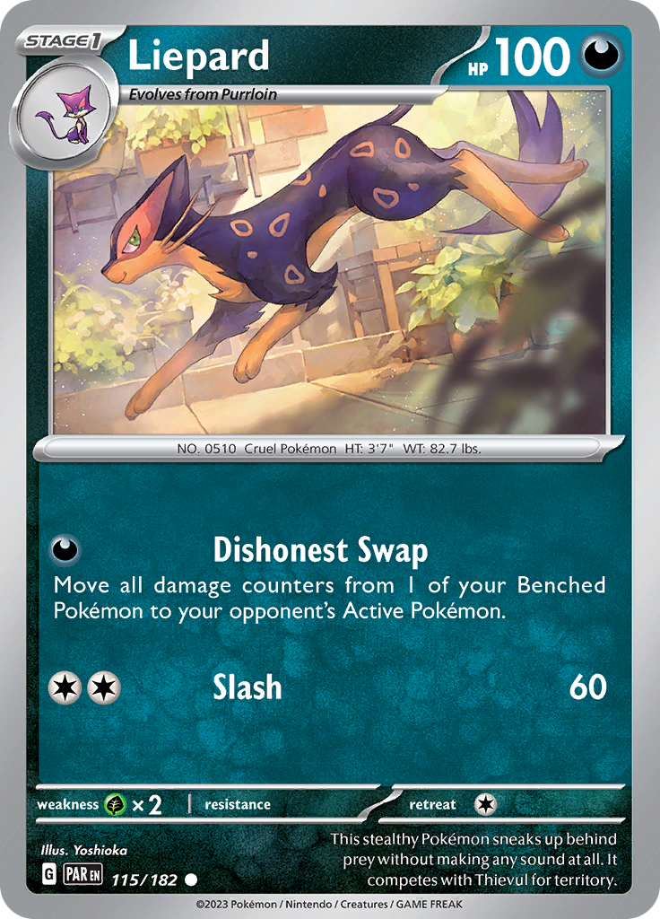 Liepard (115/182) [Scarlet & Violet: Paradox Rift] | Pegasus Games WI