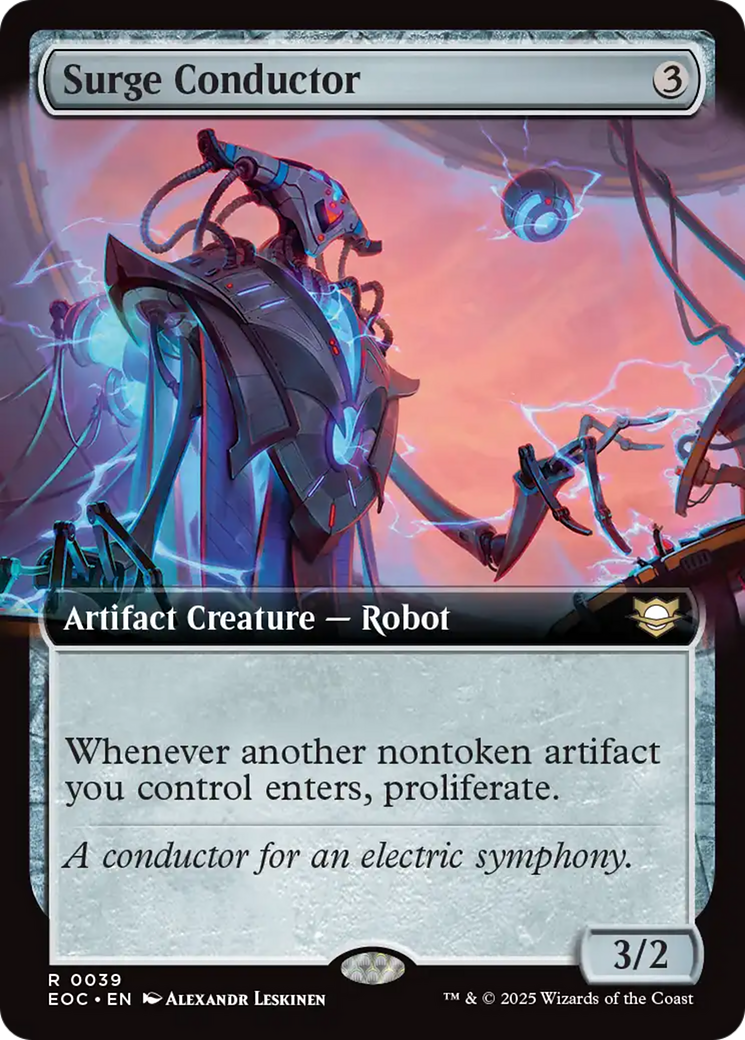 Surge Conductor (Extended Art) [Edge of Eternities Commander] | Pegasus Games WI