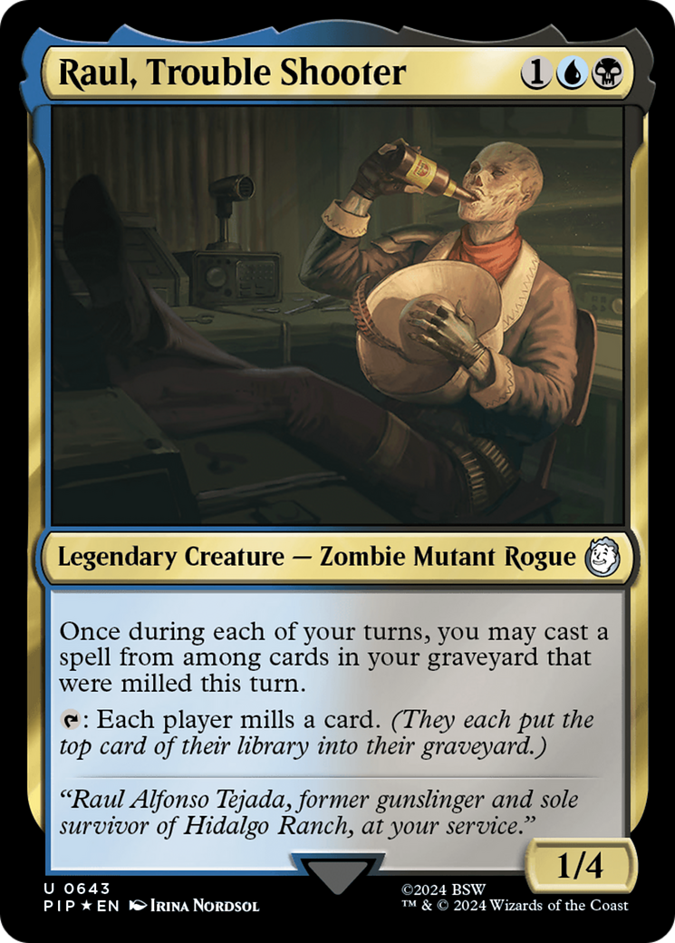 Raul, Trouble Shooter (Surge Foil) [Fallout] | Pegasus Games WI