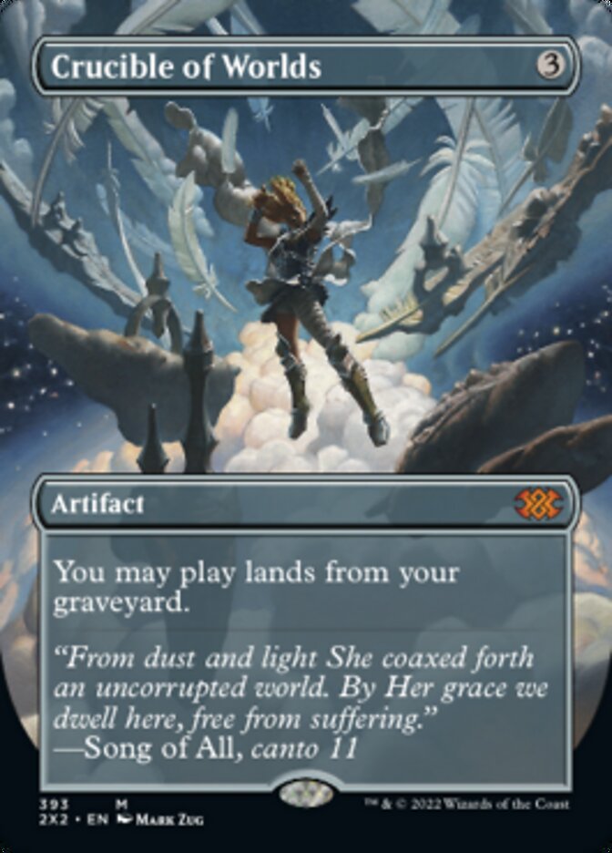 Crucible of Worlds (Borderless Alternate Art) [Double Masters 2022] | Pegasus Games WI